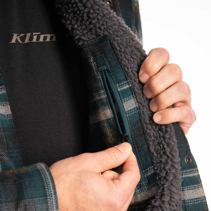 KLIM Mens Bridger Fleece Lined Flannel Shirt