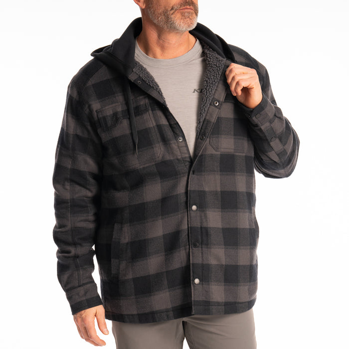 KLIM Mens Targhee Fleece Lined Flannel Hoodie