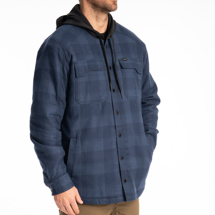 KLIM Mens Targhee Fleece Lined Flannel Hoodie