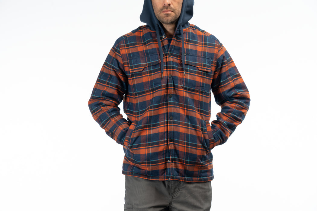 KLIM Mens Targhee Fleece Lined Flannel Hoodie