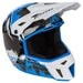 Klim F3 Carbon Helmet ECE - Non-Current - DNA Electric Blue Lemonade - White, view 8