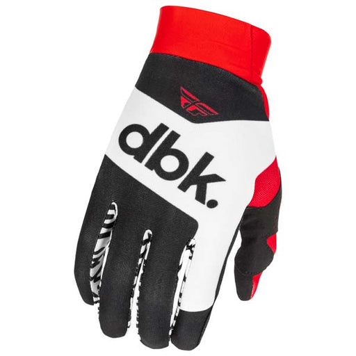 Fly Racing Youth Pro Lite DBK Gloves - Black/White/Red
