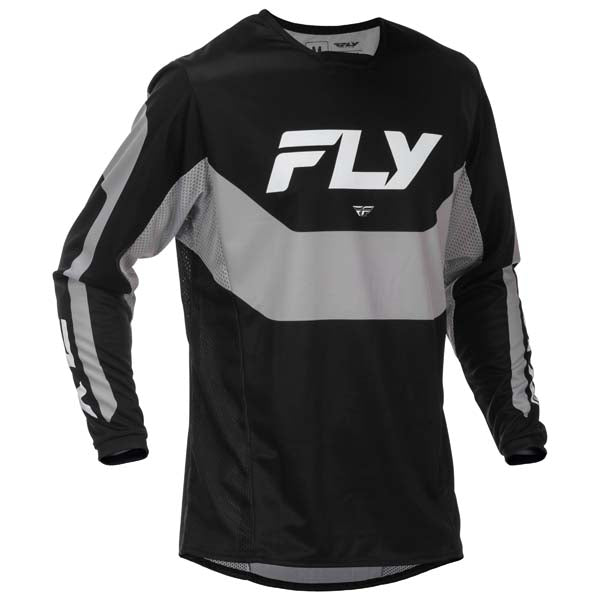 Fly Racing Youth Kinetic Jersey - Black/Grey