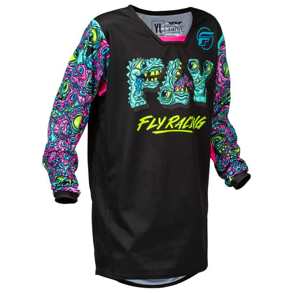 Fly Racing Youth Kinetic Mutant Jersey - Multi Colour