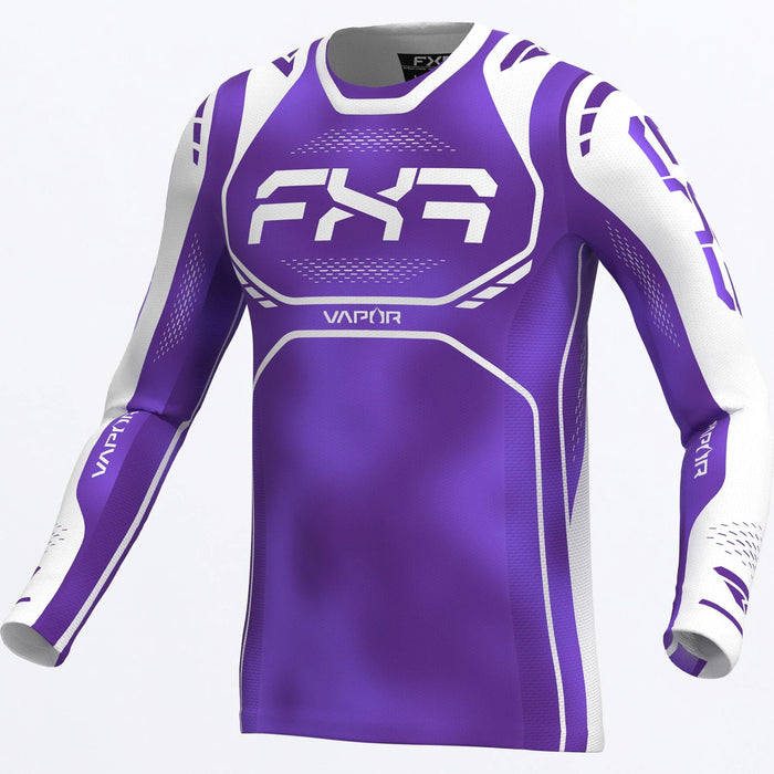 FXR Youth Vapor MX Jersey - Haze, front view
