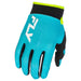 Fly Racing Youth F-16 Gloves - Aqua/Black/White