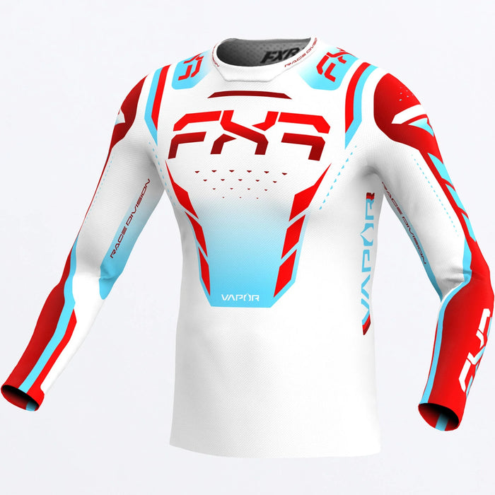FXR Vapor Air MX Jersey 2025 - Scorch White, front view