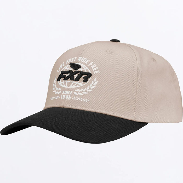 FXR Worldwide Hat - Sand/Black, front view