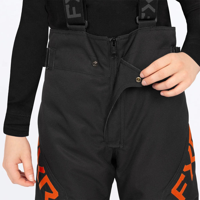 FXR Youth Clutch Pant 2027 - Black/Orange, view 3