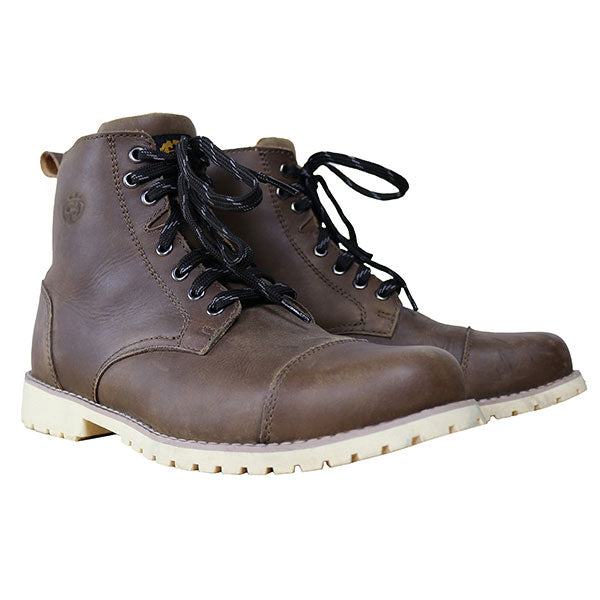 Helgrade Mens Reeves Leather Boots - Brown