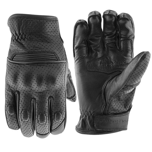 Speed & Strength Mens Straight Savage Leather Gloves - Black