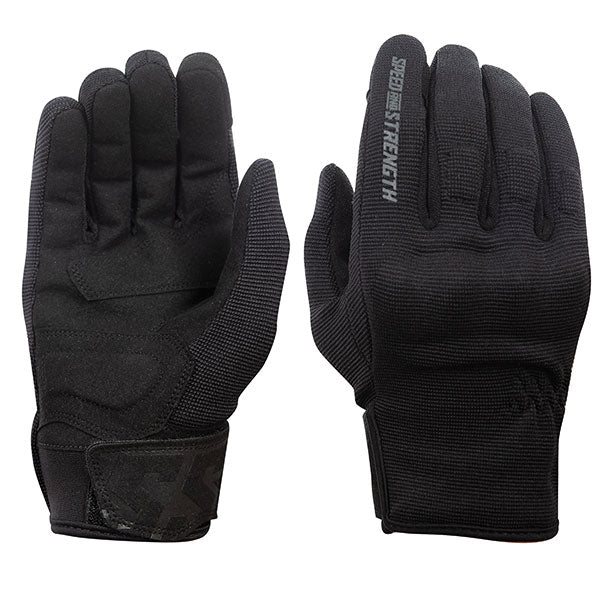 Speed & Strength Womens Speed Society Textile Motorcycle Gloves - Black