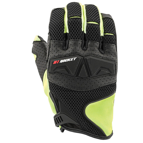 Joe Rocket Mens Trans Canada Mesh Gloves - High-Visibility