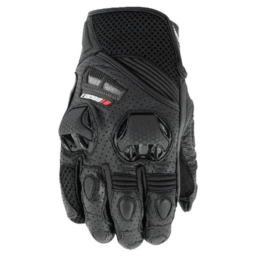 Joe Rocket Mens Speedmaster Air Leather/Mesh Short Gloves - Black