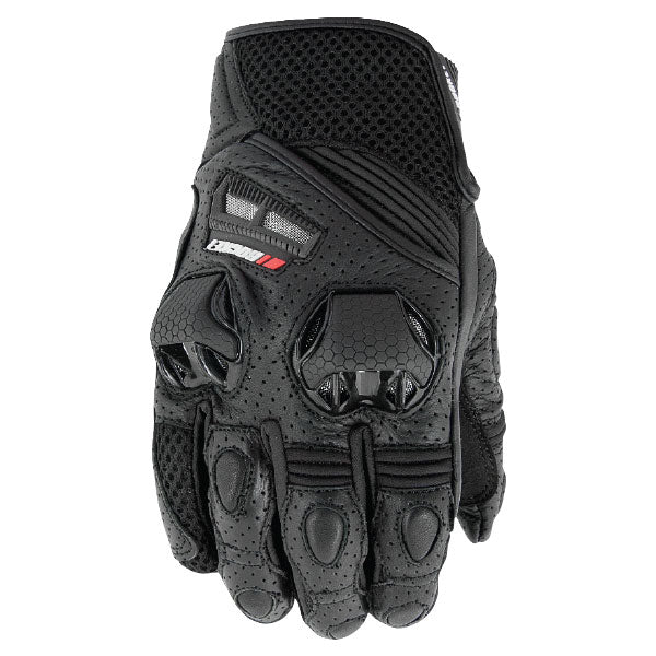 Joe Rocket Mens Speedmaster Air Leather/Mesh Short Gloves - Black
