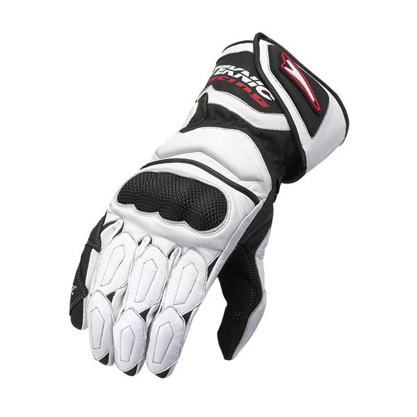 Teknic Mens Long Chicane Street Gloves - White/Black