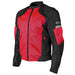 Joe Rocket Mens Velocity Mesh Jacket - Red/Black