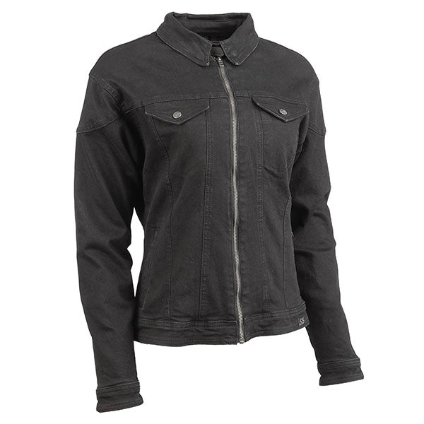 Speed & Strength Womens Heart & Soul Denim Jacket - Black