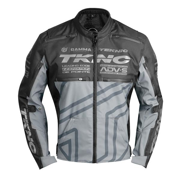 Teknic Mens Traverse Waterproof Textile Jacket - Grey/Black