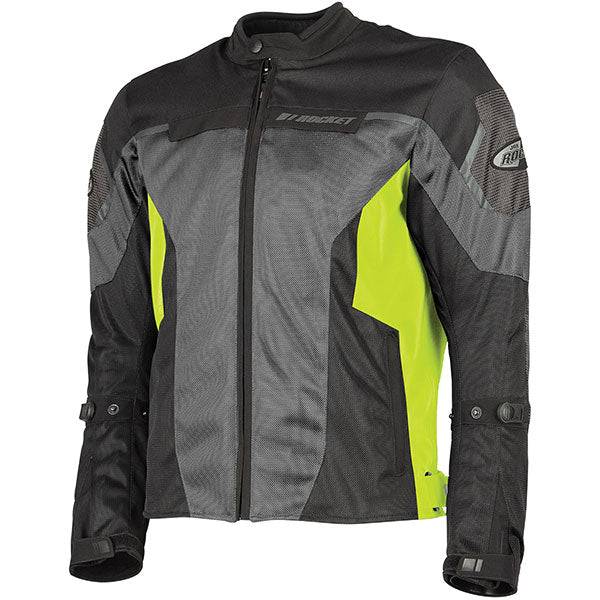 Joe Rocket Mens Phoenix Mesh Jacket - High-Visibility/Grey/Black