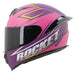 Joe Rocket RKT 100 Series Elevation Helmet - Yellow/Purple/Pink