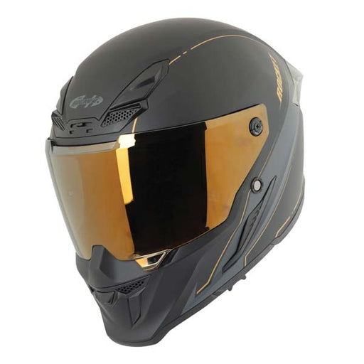 Joe Rocket RKT 240-SERIES Solar Flare Full Face Helmet - Black/Gold