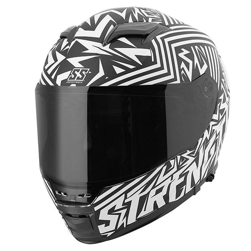 Speed & Strength Lunatic Fringe SS1650 Full Face Helmet - White/Black