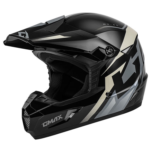 GMAX MX46 Compound MX Helmet - Black/White