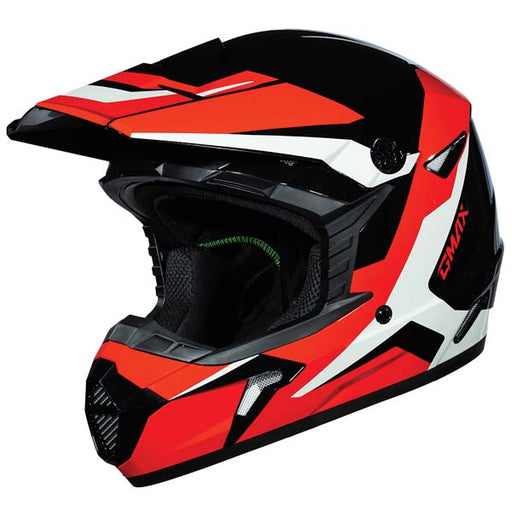 GMAX Youth MX46Y Cyclus MX Helmet - Black/Red