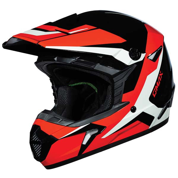 GMAX Youth MX46Y Cyclus MX Helmet - Black/Red
