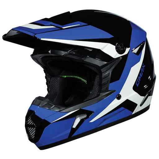 GMAX Youth MX46Y Cyclus MX Helmet - Black/Blue