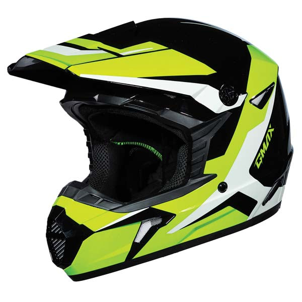 GMAX Youth MX46Y Cyclus MX Helmet - Black/Green