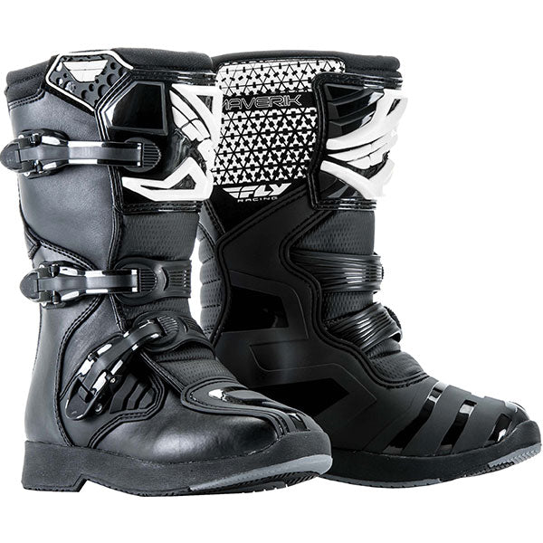 Fly Racing Youth Maverik Motorcross Boots - Black