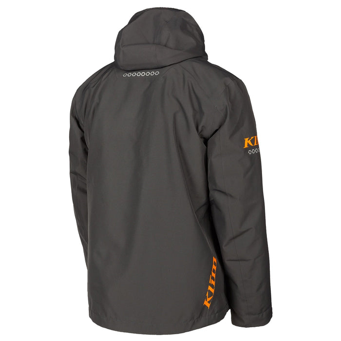 Klim Mens Kompound Hybrid Jacket - Non-Current - Asphalt - Strike Orange, view 3