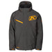 Klim Mens Kompound Hybrid Jacket - Non-Current - Asphalt - Strike Orange, front view