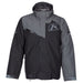 Klim Mens Kompound Hybrid Jacket - Non-Current - Black - Asphalt, front view