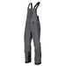 Klim Mens Storm Bib - Non-Current - Asphalt - Black, front view