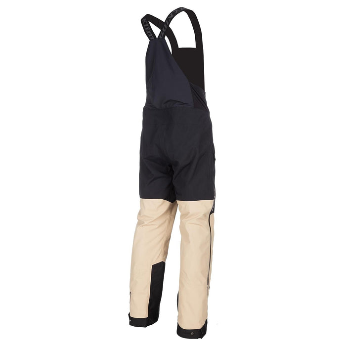 Klim Mens Storm Bib - Montana Tan - Black, view 3