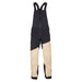 Klim Mens Storm Bib - Montana Tan - Black, front view