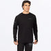 FXR Mens Vapor Merino Longsleeve - Black, front view