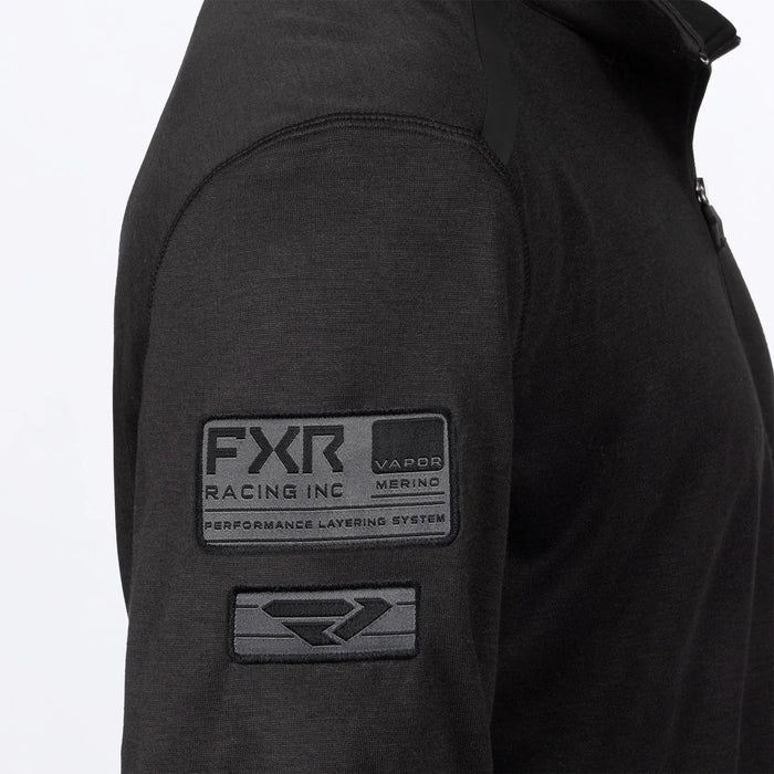 FXR Mens Vapor Merino 1/4 Zip - Black, view 5