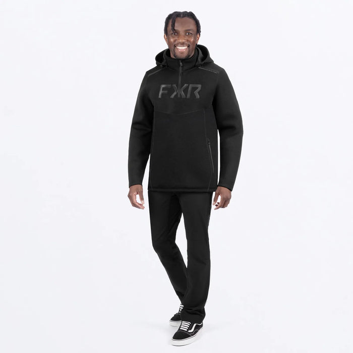 FXR Mens Altitude Tech 1/4 Zip Hoodie - Black Ops, view 3