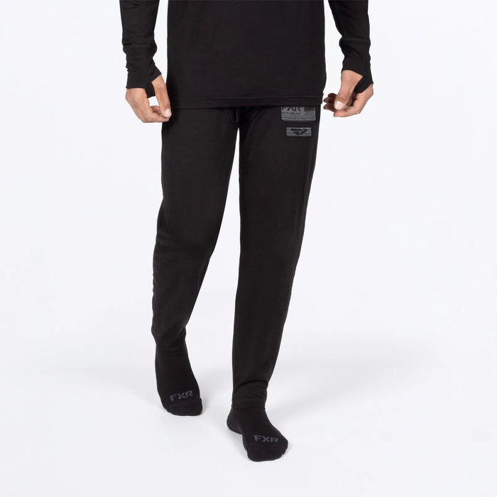 FXR Mens Vapor Merino Pant - Black, front view