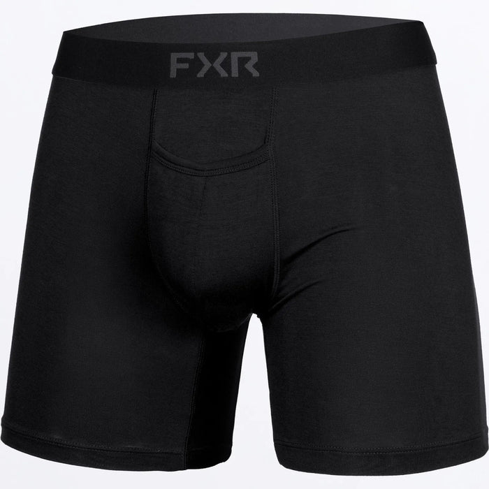 FXR Mens Atmosphere Boxer Brief 2027 - Black, front view