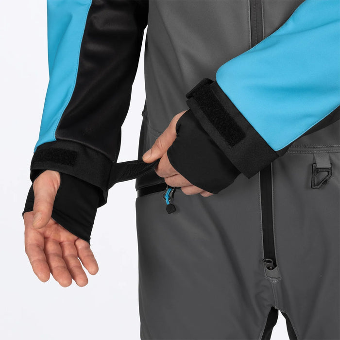 FXR Mens Revo Lite Monosuit - Blue/Ti/Black, view 7