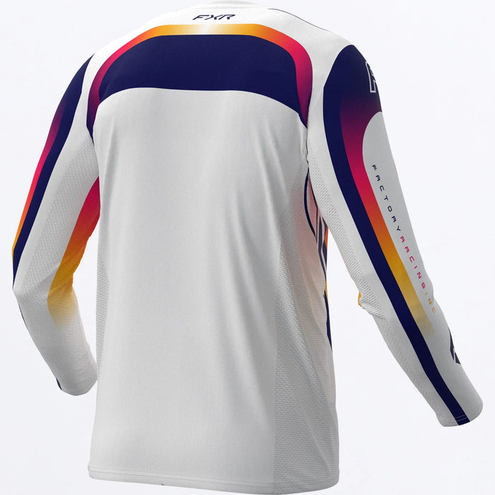 FXR Podium MX Jersey 2027 - White/Navy/Razz, view 2