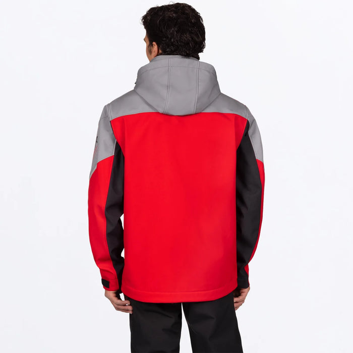FXR Mens Ascend Softshell Jacket - Red/Ti, view 2