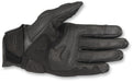 Alpinestars Mens Mustang V2 Leather Gloves - Black/Black