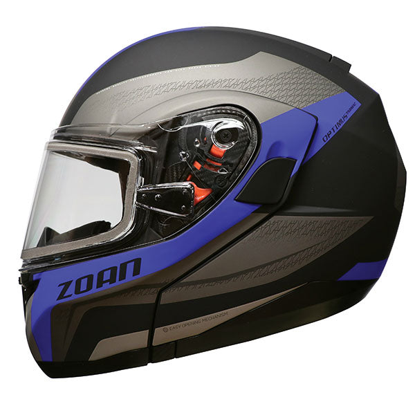 Zoan Optimus SV Modular Helmet with Electric Lens - Blue