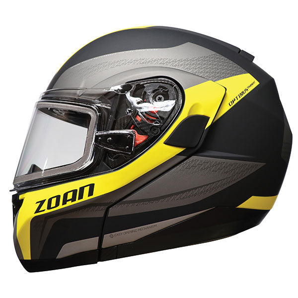 Zoan Optimus SV Modular Helmet with Electric Lens - Fluorescent Yellow